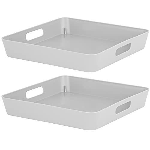 #11 2X Ordnungsbox - 5 cm hoch - grau - 30x 30 cm - Ordnungskorb - Regalorganizer Wandregal #11 2X Ordnungsbox - 5 cm hoch - grau - 30x 30 cm - Ordnungskorb - Regalorganizer Wandregal von #11