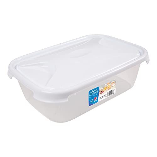 #11 3 Stück Vorratsdose Set 4,5 Liter mit Deckel Frischhaltedose - Aufbewahrungsbox mit Deckel - lebensmittelecht - transparent mit weißem Deckel - rechteckig #11 3 Stück Vorratsdose Set 4,5 Liter mit Deckel Frischhaltedose - Aufbewahrungsbox mit Deckel - lebensmittelecht - transparent mit weißem Deckel - rechteckig von #11