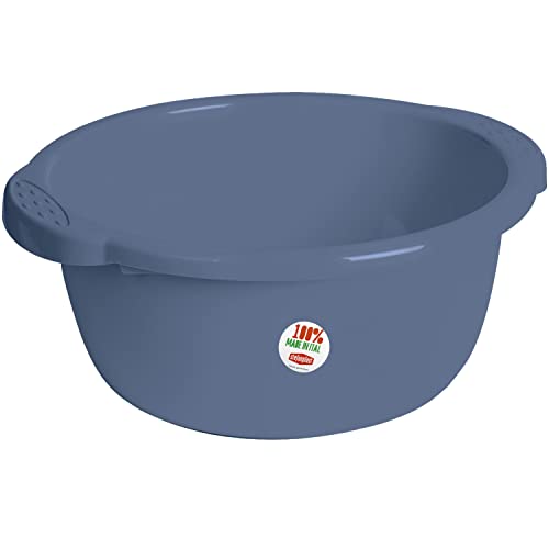 #11 Schüssel 9 Liter rund Ø35x15 cm Blau - Universal Haushaltsschüssel Waschschüssel Küchenschüssel Spülschüssel Kunststoff Fußbad Pflege - nestbar von #11