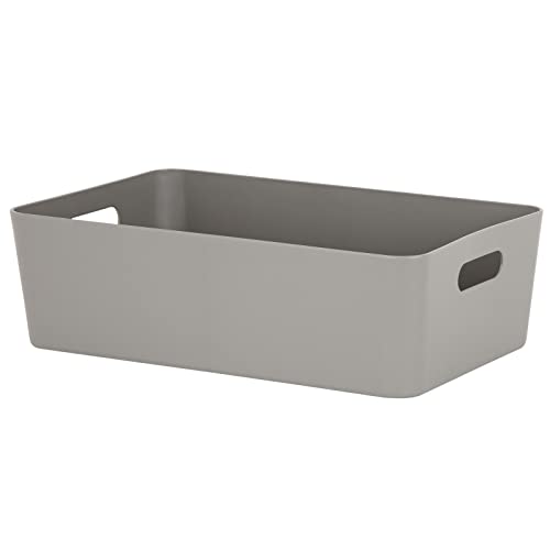1x Ordnungsbox - 12 cm hoch - taupe - 39,5x 25 cm - Ordnungskorb - Regalorganizer Wandregal Ordnungsbox von #11
