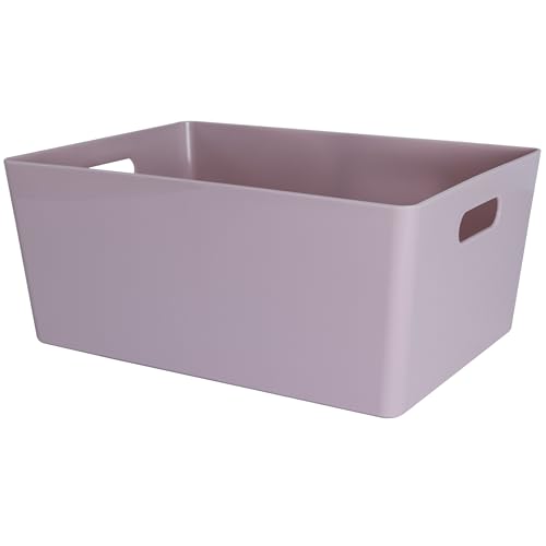 3x Ordnungsbox - 15 cm hoch - FLIEDER - 35x26x15cm - 11,5 Liter - DINA4 - Ordnungskorb - Schubladenorganizer Schublade Organizerbox Ordnungssystem Kunststoff Aufbewahrung Bad Korb Schrank Schreibtisch von #11