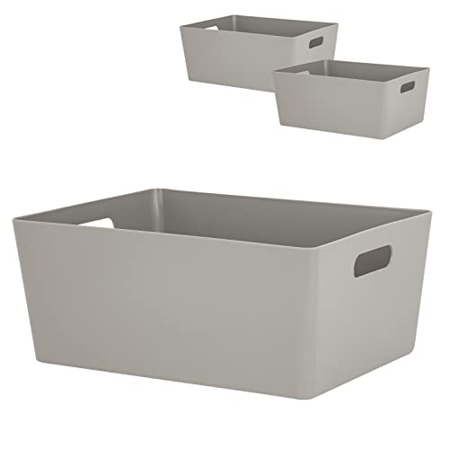 3x Ordnungsbox - 15 cm hoch - taupe - 26x 35 cm - Ordnungskorb - Regalorganizer Wandregal 3x Ordnungsbox - 15 cm hoch - taupe - 26x 35 cm - Ordnungskorb - Regalorganizer Wandregal von #11