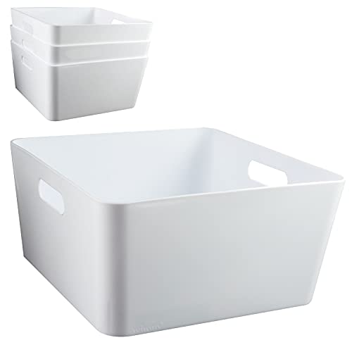 4 Stück Ordnungsboxen passend für Kallax - 15 cm hoch - weiß - 30x 30 cm - Ordnungskorb - Regalorganizer Wandregal 4 Stück Ordnungsboxen passend für Kallax - 15 cm hoch - weiß - 30x 30 cm - Ordnungskorb - Regalorganizer Wandregal von #11