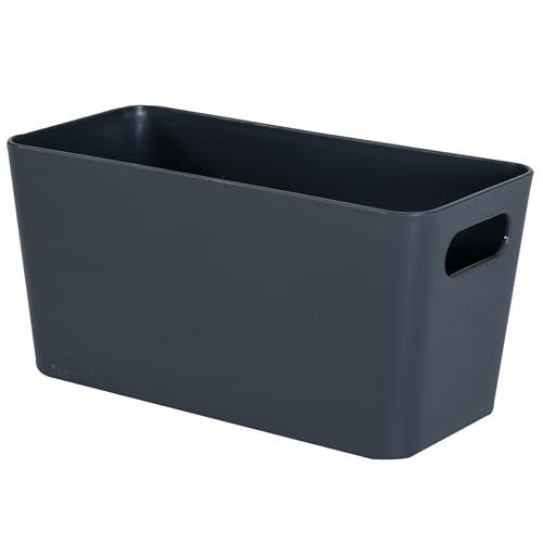 6X Ordnungsbox - 10 cm hoch - ANTHRAZIT - 20x10x10cm - 1,4 Liter - Schubladenorganizer Ordnungskorb Schublade - Organizerbox Ordnungssystem Kunststoff Aufbewahrung Bad Korb Schrank Schreibtisch Kiste 6X Ordnungsbox - 10 cm hoch - ANTHRAZIT - 20x10x10cm - 1,4 Liter - Schubladenorganizer Ordnungskorb Schublade - Organizerbox Ordnungssystem Kunststoff Aufbewahrung Bad Korb Schrank Schreibtisch Kiste von #11