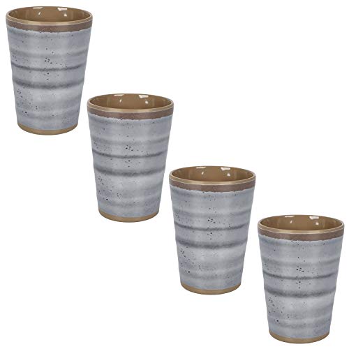Melamin Camping Geschirr 4 Becher 400ml Trinkbecher Kaffeetasse Kaffeebecher Tasse Picknick Kindergeschirr modernes Campinggeschirr Outdoor Tassen grau braun Melamin Camping Geschirr 4 Becher 400ml Trinkbecher Kaffeetasse Kaffeebecher Tasse Picknick Kindergeschirr modernes Campinggeschirr Outdoor Tassen grau braun von #11