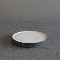 Weiße Keramik Teller, Rustikale Essgeschirr Große Essteller, Steingut/Hochzeit Gif von 1220CeramicsStudio