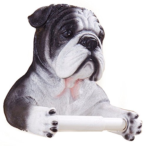Animal End Toilettenpapierrollenhalter, Wandmontage, Hund von 123Arts