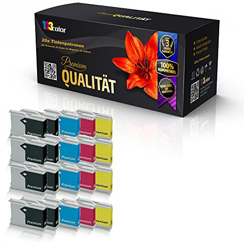 123Color 20x Tintenpatronen kompatibel für Brother LC970 LC1000 MFC 235C MFC 240C MFC 260C MFC 465CN MFC 660CN MFC 665CW MFC 680CN MFC 685CW MFC 845CW - Sparpack - Büro Office Serie 123Color 20x Tintenpatronen kompatibel für Brother LC970 LC1000 MFC 235C MFC 240C MFC 260C MFC 465CN MFC 660CN MFC 665CW MFC 680CN MFC 685CW MFC 845CW - Sparpack - Büro Office Serie von 123Color