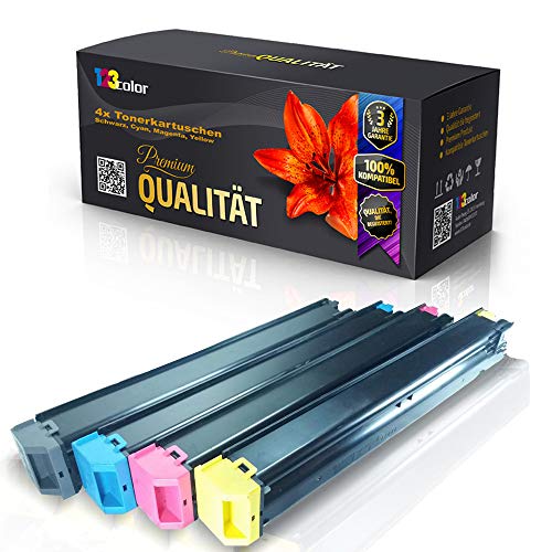 123Color 4X Alternative Tonerkartuschen kompatibel für Sharp MX 2616 N MX 3111 U MX 3114 N MX 23GT BA MX 23GT CA MX 23GT MA MX 23GT YA Schwarz Cyan Magenta Yellow Set KCMY - Color Plus Serie von 123Color