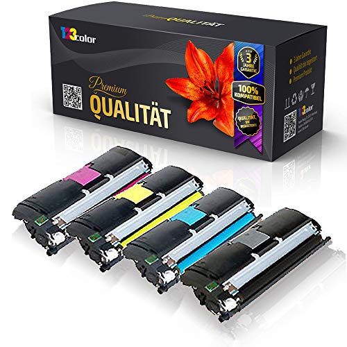 123Color Alternative Tonerkartuschen Set kompatibel für Konica Minolta Magicolor 2400W Magicolor 2430 Desklaser QMS2400 QMS2430 DL QMS2450 D DX PS QMS2480 MF QMS2490 MF QMS2500 W QMS25 von 123Color
