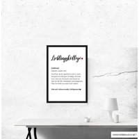 Poster Definition Lieblingskollegin Mit Name - Schöne Geschenkidee Für Die Kollgegin von 123Farbrausch