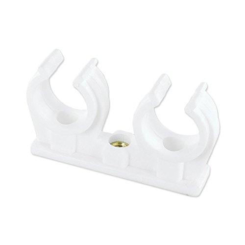 10 Stück Rohrclip doppelt Doppelclip aus Kunststoff - 8 mm 10 Stück Rohrclip doppelt Doppelclip aus Kunststoff - 8 mm von 123Stahl-Shop