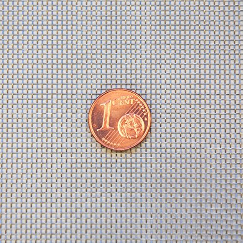 Edelstahl Drahtgewebe Fliegengitter Gaze - MW: 1,00 mm - DS: 0,32 mm - 1 m x 2,5 m Rolle von 123Stahl-Shop