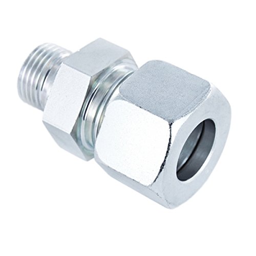 Gerade Einschraubverschraubung Schneidringverschraubung Stahl verzinkt - GE 12 - LR 1/2" von 123Stahl-Shop