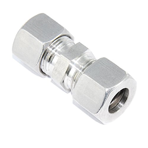 Gerade Schneidringverschraubung Edelstahl V4A - G 6 L - für 6 mm Rohr Gerade Schneidringverschraubung Edelstahl V4A - G 6 L - für 6 mm Rohr von 123Stahl-Shop