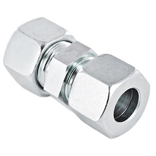 Gerade Schneidringverschraubung Stahl verzinkt - G 10 L - für 10 mm Rohr Gerade Schneidringverschraubung Stahl verzinkt - G 10 L - für 10 mm Rohr von 123Stahl-Shop