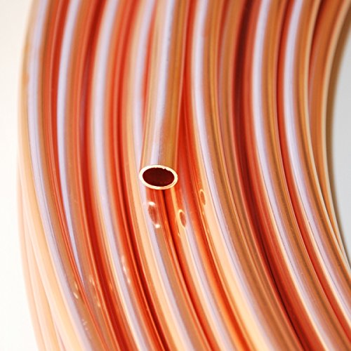Kupferrohr 6 x 1,0 mm - weich im Ring / R220-10 m Ring von 123Stahl-Shop