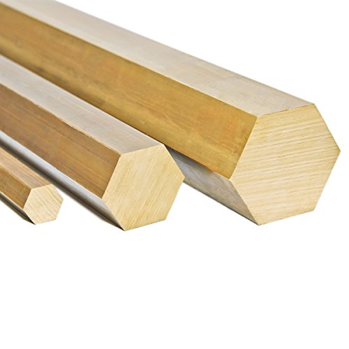 Messing MS 58 Sechskant Sechskantstange 6kant - SW 12 mm - Länge: 500 mm von 123Stahl-Shop
