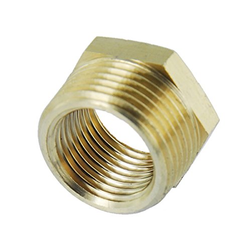 Messing Reduzierstück Reduzierung Gewindefitting - AG x IG - 1/2" x 1/4" von 123Stahl-Shop