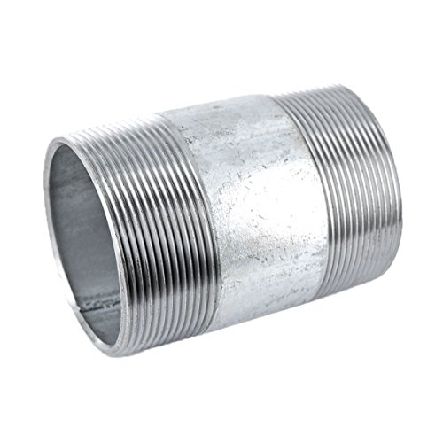 Rohrdoppelnippel Stahl verzinkt Gewindefitting - 1 1/2" x 40mm Rohrdoppelnippel Stahl verzinkt Gewindefitting - 1 1/2" x 40mm von 123Stahl-Shop