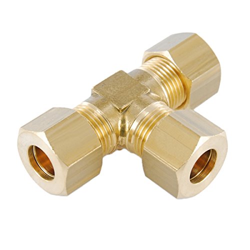 T-Verschraubung Schneidringverschraubung Messing Ms58 - T 10 L - für 10 mm Rohr T-Verschraubung Schneidringverschraubung Messing Ms58 - T 10 L - für 10 mm Rohr von 123Stahl-Shop