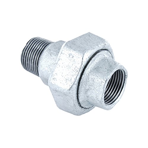 Verschraubung konisch dichtend Gewindefitting Temperguss verzinkt - AG x IG - 1" Verschraubung konisch dichtend Gewindefitting Temperguss verzinkt - AG x IG - 1" von 123Stahl-Shop