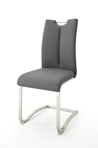 2 Stühle Artos, Schwinger, Schwingstuhl, Freischwinger, grau, 140 kg von 123wohndesign