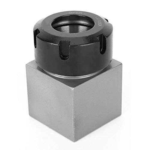Hex/Square ER32 Spannzangenblock, Spannzangenhalter aus Stahlfutter, für Drehmaschinen-Graviermaschine, geeignet für schnelles Einrichten auf CNC-Maschinen(Quadrat) von 125