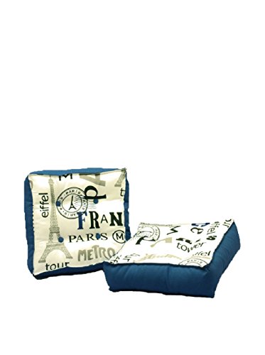 13 Casa Kissen 2er Set Parigi weiß/blau 13 Casa Kissen 2er Set Parigi weiß/blau von 13 CASA