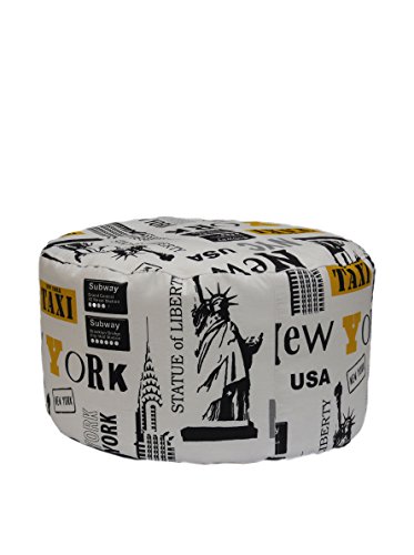 13casa Pouf Londra A4 weiß von 13casa