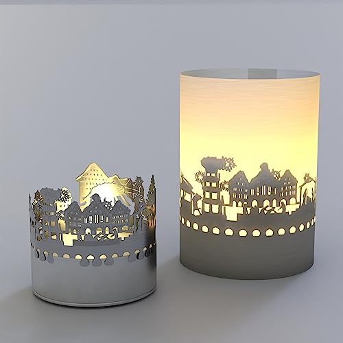 13gramm Weihnachtstube T-Light Schattenspiel: Stimmungsvolle Motivkerze mit zauberhaftem Schattenspiel für Festliche Weihnachtsdeko 13gramm Weihnachtstube T-Light Schattenspiel: Stimmungsvolle Motivkerze mit zauberhaftem Schattenspiel für Festliche Weihnachtsdeko von 13gramm