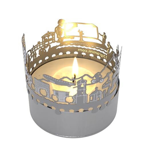 Bregenz Skyline Schattenspiel – Bezauberndes Kerzenlicht mit Seebühne, Pavillon & Bodensee-Silhouetten – Perfektes Souvenir für Bregenz Fans! von 13gramm