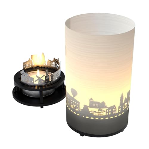 Krefeld Premium Geschenkbox - Silhouette & Skyline Motivkerze | Schattenspiel | Souvenir für Krefeld Fans | Kerze mit Miniaturbauwerken Krefeld Premium Geschenkbox - Silhouette & Skyline Motivkerze | Schattenspiel | Souvenir für Krefeld Fans | Kerze mit Miniaturbauwerken von 13gramm