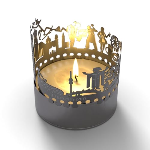 München Skyline Schattenspiel - Faszinierendes Kerzenlicht mit Silhouettenprojektion - Perfektes Souvenir & Geschenk für München-Fans München Skyline Schattenspiel - Faszinierendes Kerzenlicht mit Silhouettenprojektion - Perfektes Souvenir & Geschenk für München-Fans von 13gramm