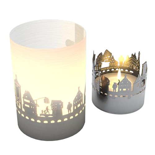 Rothenburg op der Tauber Skyline Tube T-Light Schattenspiel – Zauberhaftes Souvenir und stimmungsvolles Geschenk für Fans der mittelalterlichen Stadt Rothenburg op der Tauber Skyline Tube T-Light Schattenspiel – Zauberhaftes Souvenir und stimmungsvolles Geschenk für Fans der mittelalterlichen Stadt von 13gramm