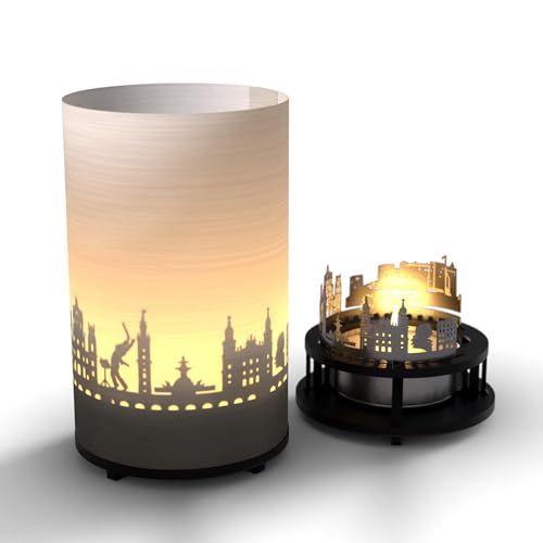 13gramm Salzburg Premium Geschenkbox - Kerze mit Skyline Projektion und fesselndem Schattenspiel für Salzburg-Fans - Souvenir und Wohnaccessoire 13gramm Salzburg Premium Geschenkbox - Kerze mit Skyline Projektion und fesselndem Schattenspiel für Salzburg-Fans - Souvenir und Wohnaccessoire von 13gramm