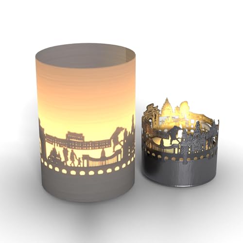 St. Petersburg Skyline Tube Teelicht Schattenspiel - Faszinierende Projektion russischer Gebäude & Denkmäler für Städte- und Reiseliebhaber von 13gramm