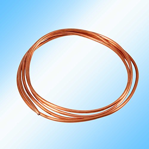 2M Weiches Kupferrohr OD 4mm x ID 3mm kupferrohre für Kälteanlagen, Plasticity Kupferrohr Ductility Kupferrohr für Draht, Kabel, Bürste, für Generatoren, Transformatoren, Luftfahrtinstrument von 143