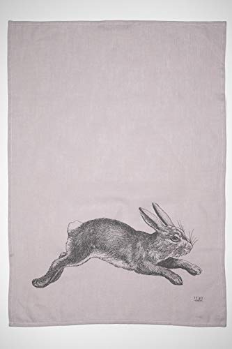 17;30 HOME Geschirrtuch, 100% Baumwolle, Springender Hase, umweltfreundlich, grau-weiß, 50x70 cm 17;30 HOME Geschirrtuch, 100% Baumwolle, Springender Hase, umweltfreundlich, grau-weiß, 50x70 cm von 17;30 HOME