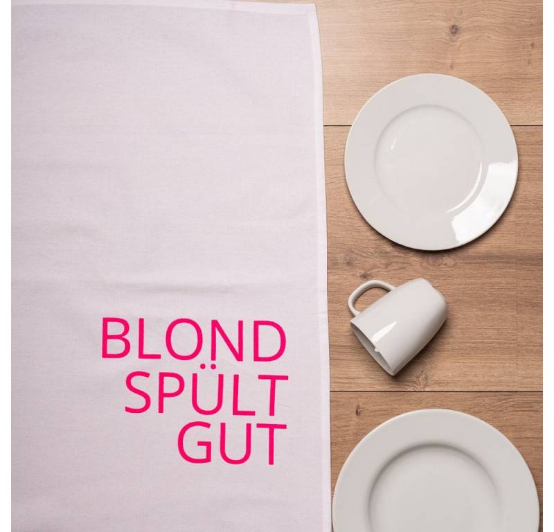17,30 Hamburg Geschirrtuch 17,30 Geschirrtuch in Weiß - Blond spült gut von 17;30 Hamburg