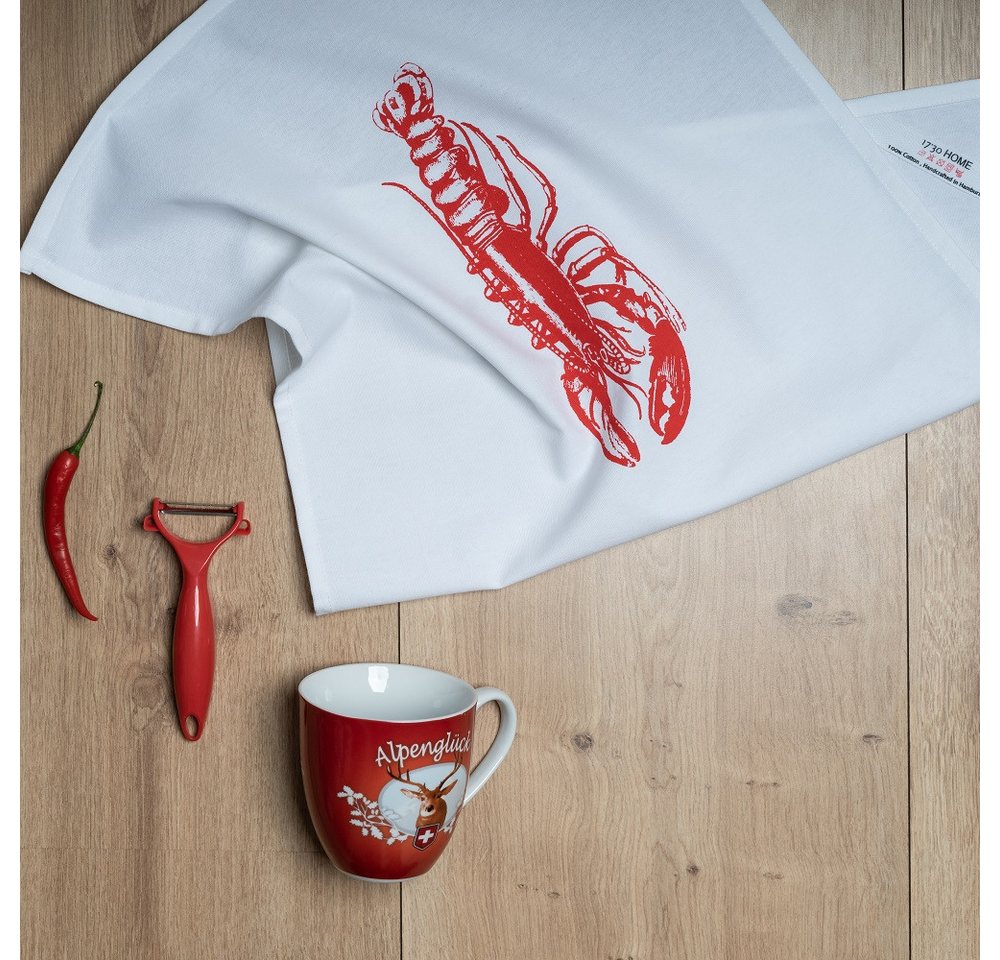 17,30 Hamburg Geschirrtuch 17,30 Geschirrtuch in Weiß - Vintage Hummer in Rot 17,30 Hamburg Geschirrtuch 17,30 Geschirrtuch in Weiß - Vintage Hummer in Rot von 17;30 Hamburg