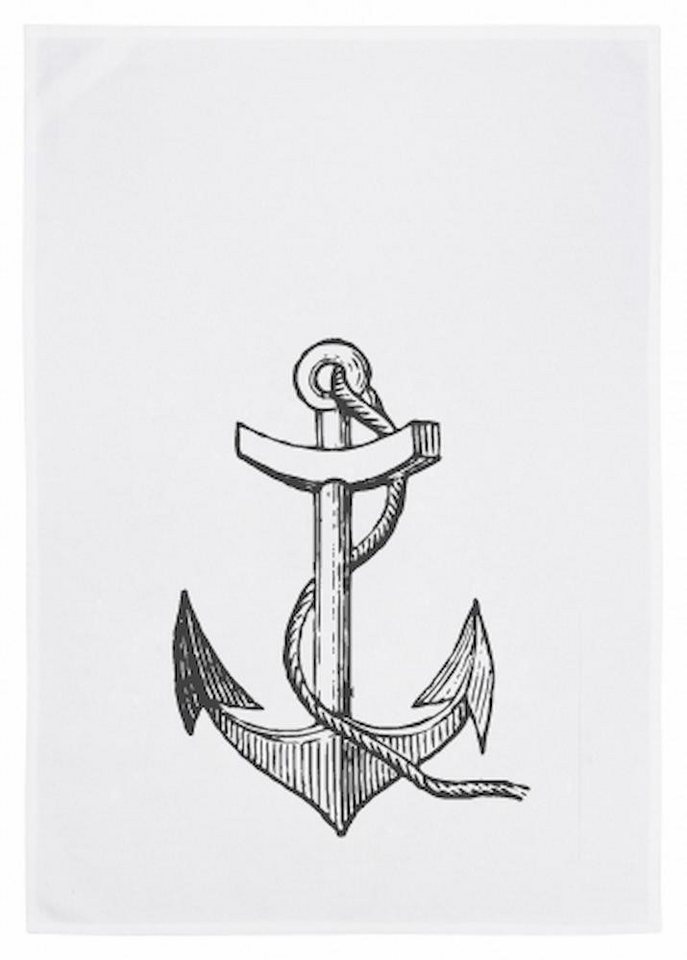 17,30 Hamburg Geschirrtuch Anker, Grau, (1-tlg), 50x70cm, Siebdruck 17,30 Hamburg Geschirrtuch Anker, Grau, (1-tlg), 50x70cm, Siebdruck von 17;30 Hamburg