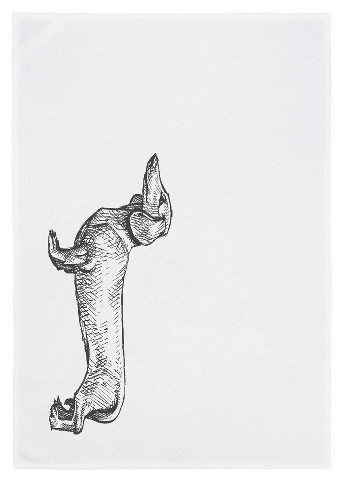 17,30 Hamburg Geschirrtuch Dackel, Grau, (1-tlg), 50x70cm, Siebdruck 17,30 Hamburg Geschirrtuch Dackel, Grau, (1-tlg), 50x70cm, Siebdruck von 17;30 Hamburg