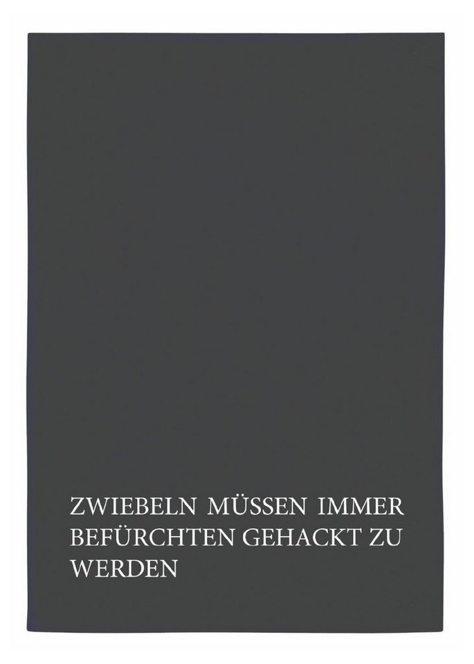 17,30 Hamburg Geschirrtuch Zwiebel-Hacker-Alarm, (1-tlg), 50x70cm, Siebdruck von 17;30 Hamburg