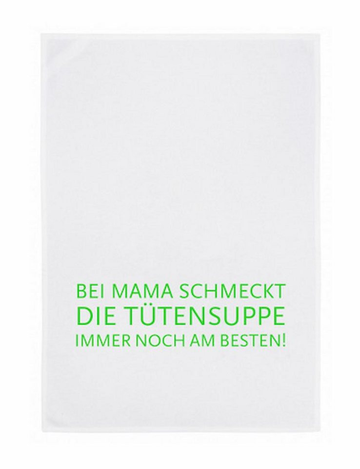 17,30 Hamburg Geschirrtuch Mamas Tütensuppe immernoch am Besten, Grün, (1-tlg), 50x70cm, Siebdruck 17,30 Hamburg Geschirrtuch Mamas Tütensuppe immernoch am Besten, Grün, (1-tlg), 50x70cm, Siebdruck von 17;30 Hamburg