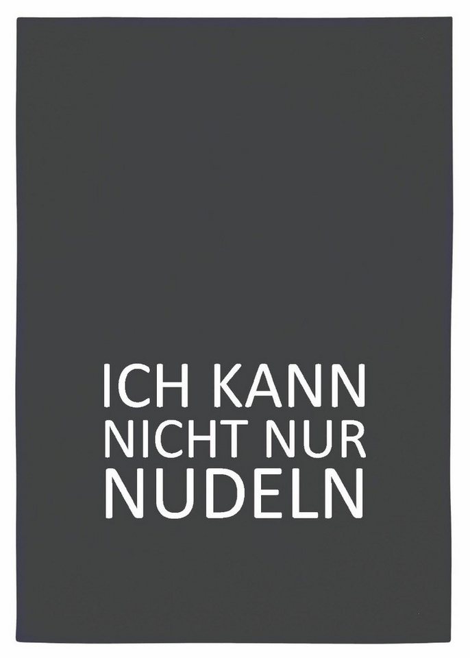 17,30 Hamburg Geschirrtuch Ich kann nicht nur Nudeln, Grau, (1-tlg), 50x70cm, Siebdruck von 17;30 Hamburg