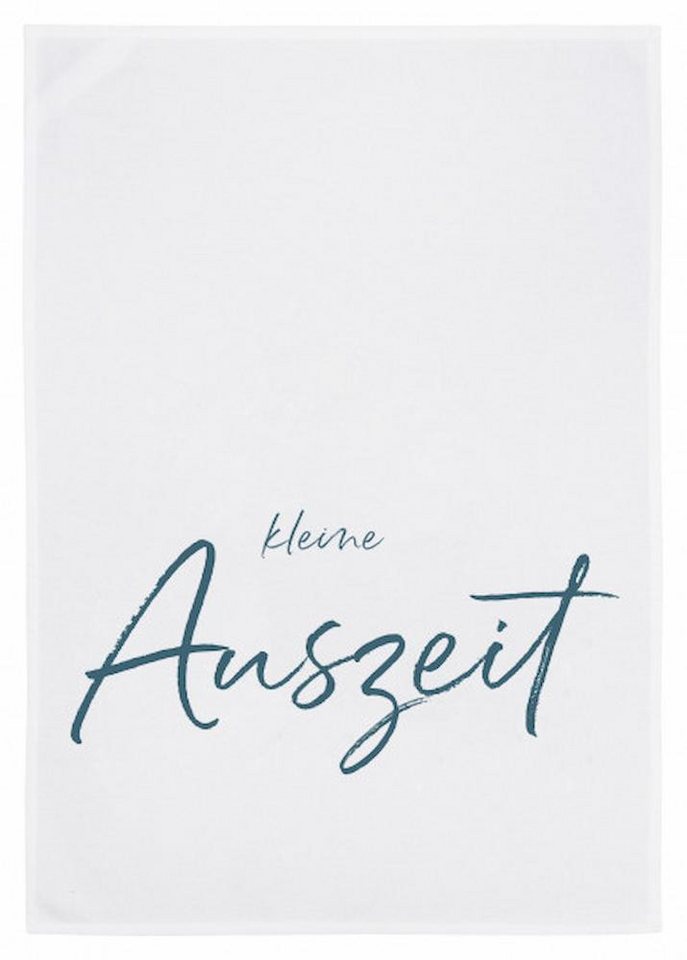 17,30 Hamburg Geschirrtuch kleine Auszeit, (1-tlg), 50x70cm, Siebdruck von 17;30 Hamburg