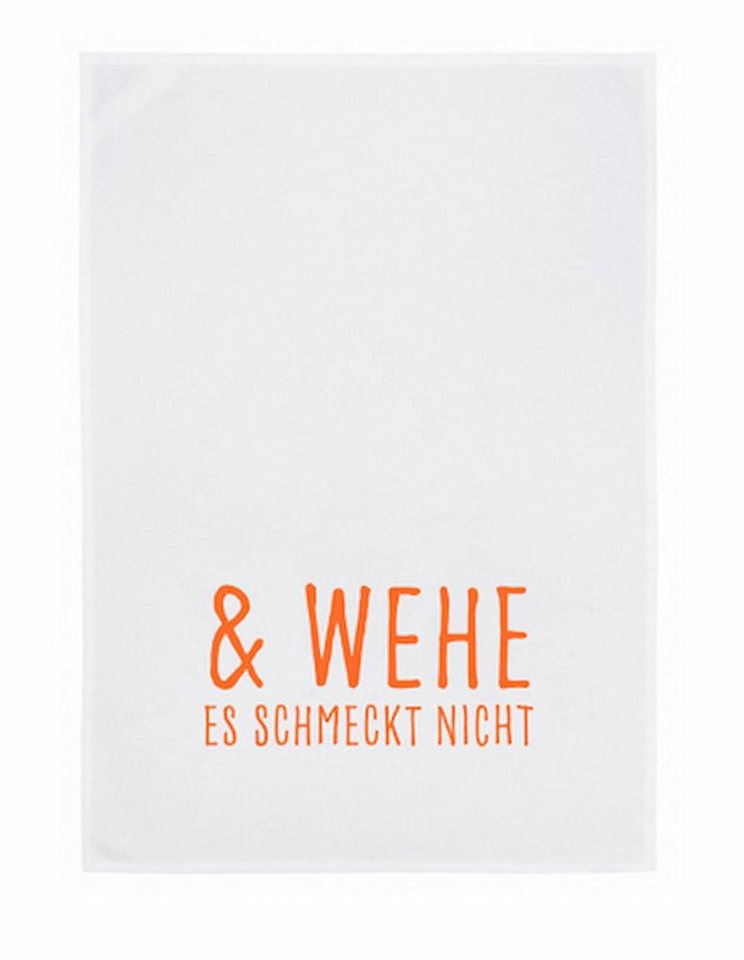 17,30 Hamburg Geschirrtuch & WEHE ES SCHMECKT NICHT, (1-tlg), 50x70cm, Siebdruck von 17;30 Hamburg