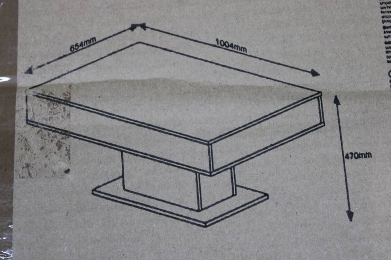 17 Stories Couchtisch Singson Wohnzimmertisch Mit Stauraum Sofatisch Betongrau B-Ware von 17 Stories
