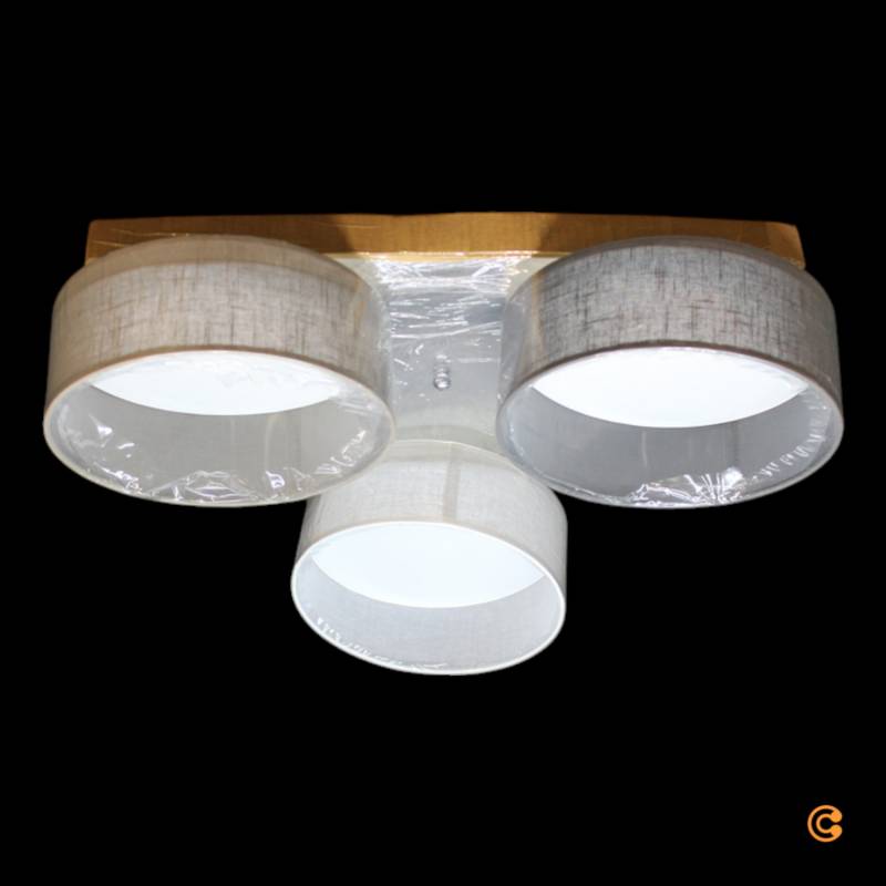 17 Stories Pulley Led Deckenleuchte Deckenlampe 3 Flammig Weiß Braun Graphit B-Ware von 17 Stories